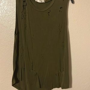 Distress tank top